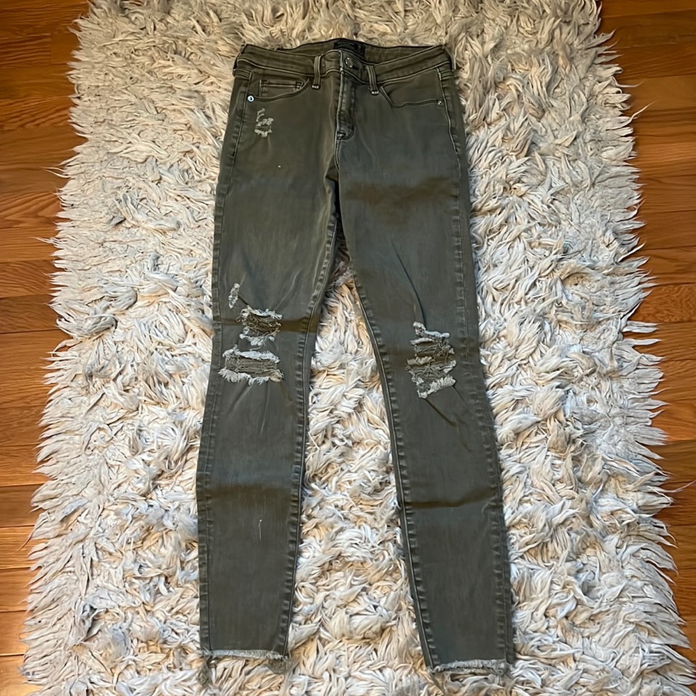 Abercrombie Army Green Jeans
